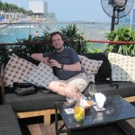 Relaxing in the sun at the Skypark